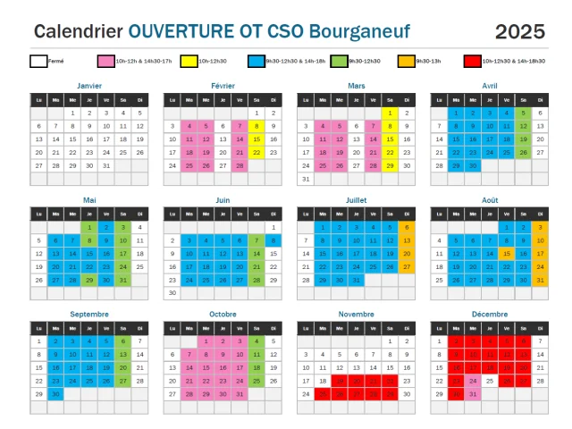 Timetable Bgf Accueil 2025