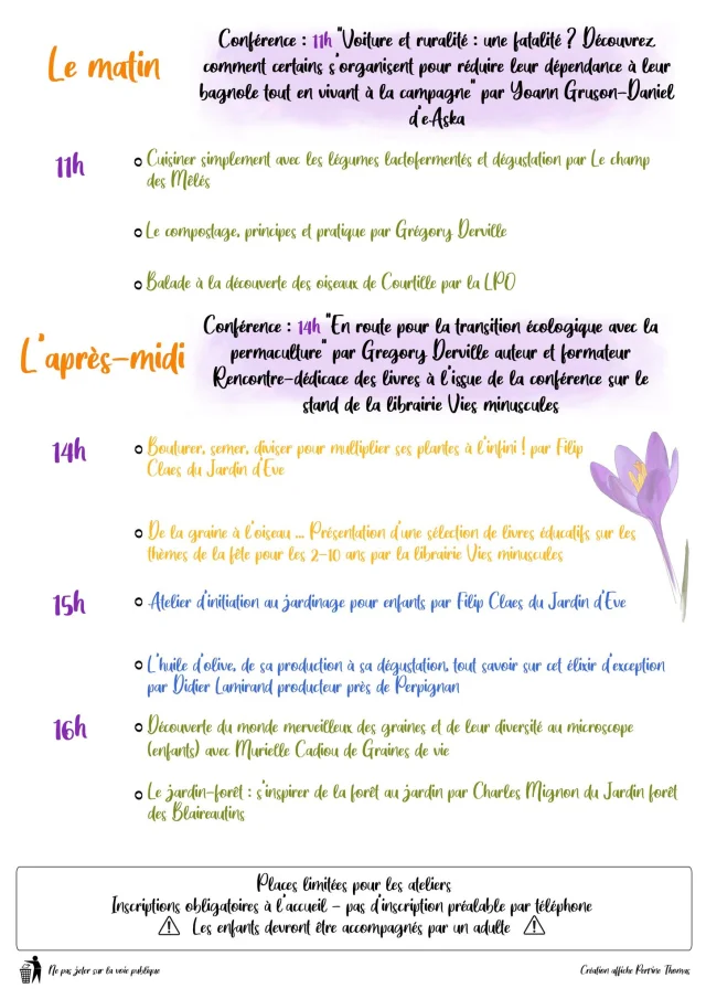 Programme - Colchique 2025