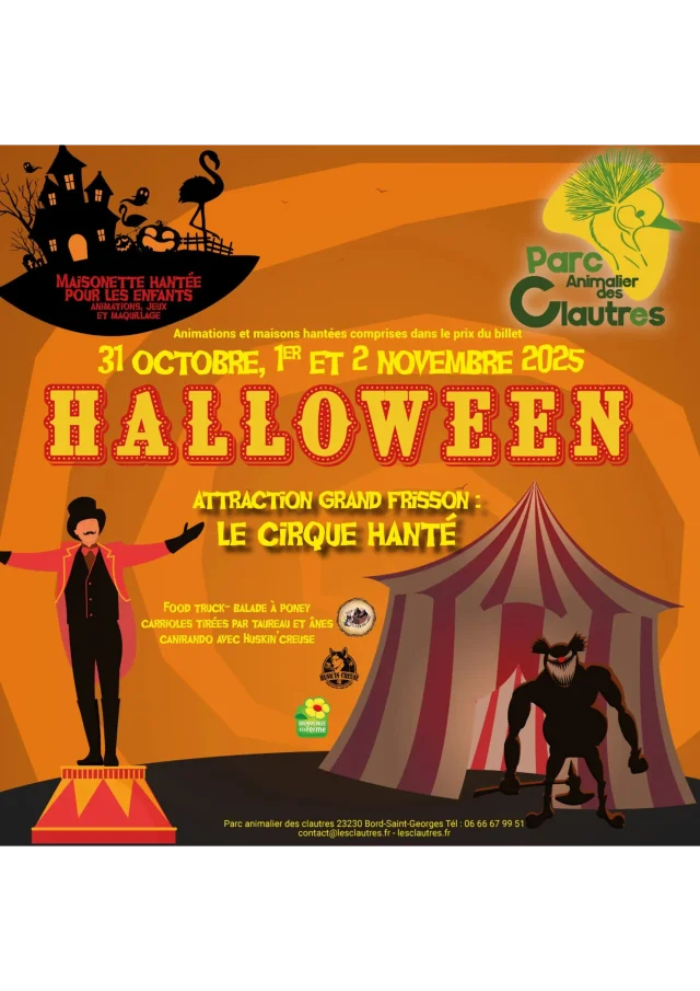 Halloween au Parc Animalier des Clautres 2025