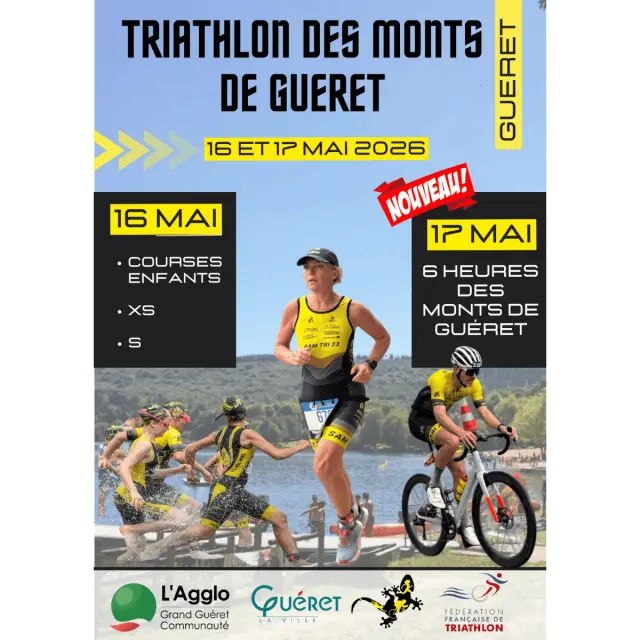 Affiche 2026 - Triathlon des Monts de Guéret