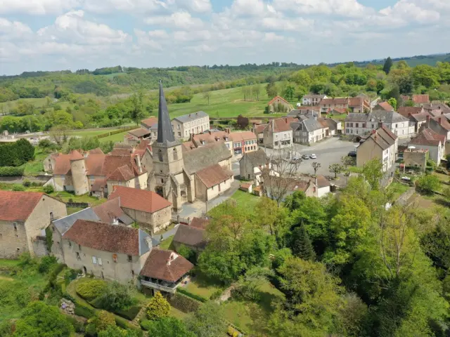 Chéniers, vue aérienne