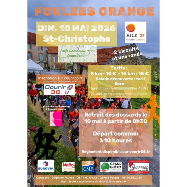 Foulées Orange - Affiche 2026