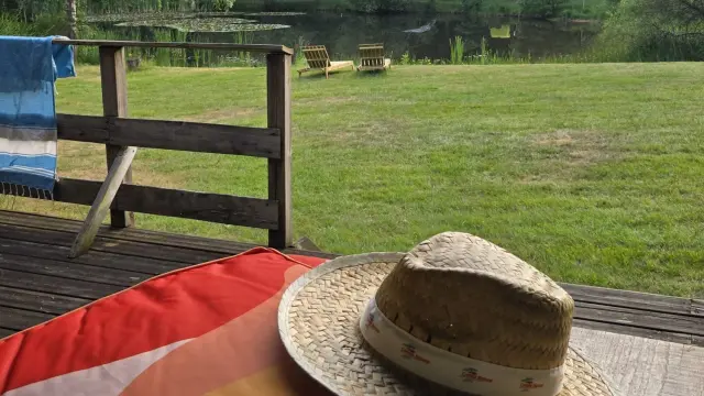 Terrasse Camping Creuse Nature