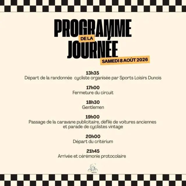 Critérium - Dun-Le-Palestel - Programme 2026