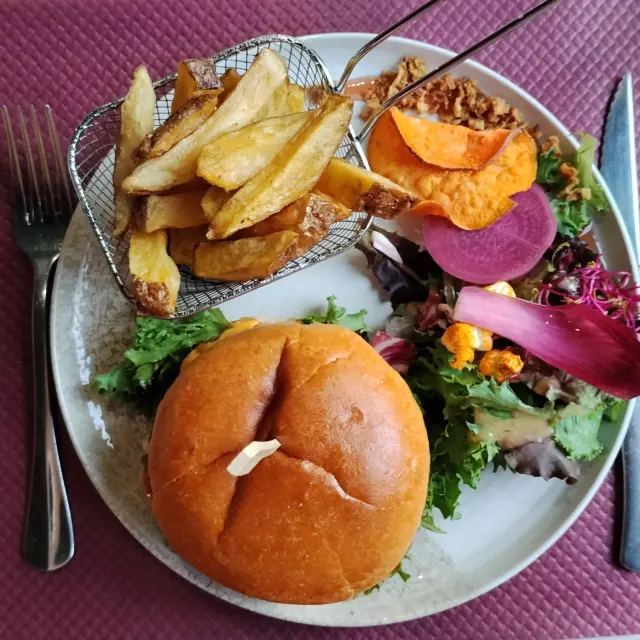 Burger Plat La guinguette de la plage