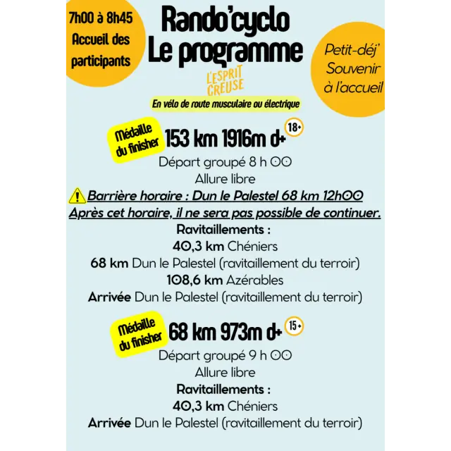 Rando'cyclo - Programme 2026