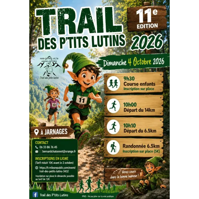 Trail des P'tits Lutins -Affiche 2026